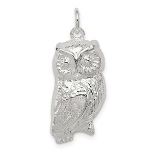 Million Charms 925 Sterling Silver Owl Charm